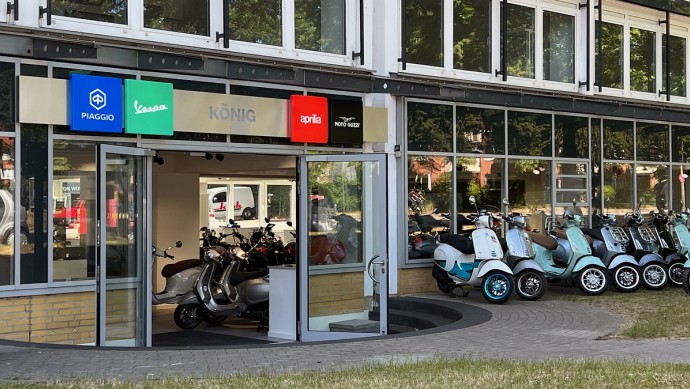 Vespa König City-Store in Hamburg