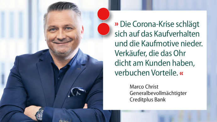 Creditplus Zitat Marco Christ Was motiviert Kunden in der Krise zum Kauf