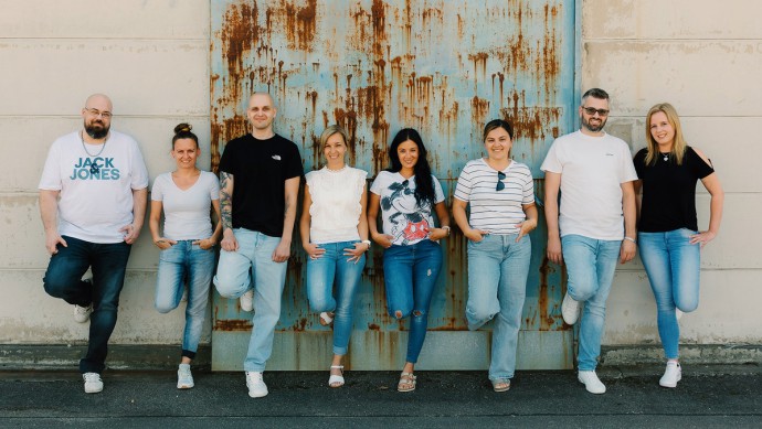 Gruppenfoto des Kundenservice-Teams von GETTYGO