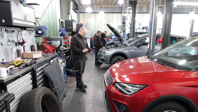 Werkstatt des Autohaus Lecki