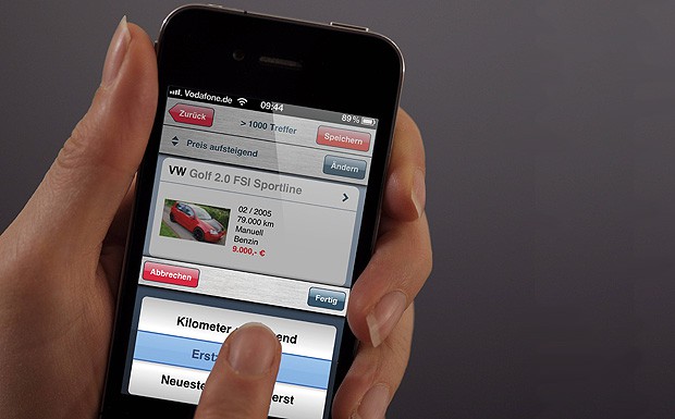 iPhone App von Gebrauchtwagen.de