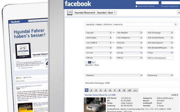 Österreich: Hyundai integriert GW-Börse auf Facebook
