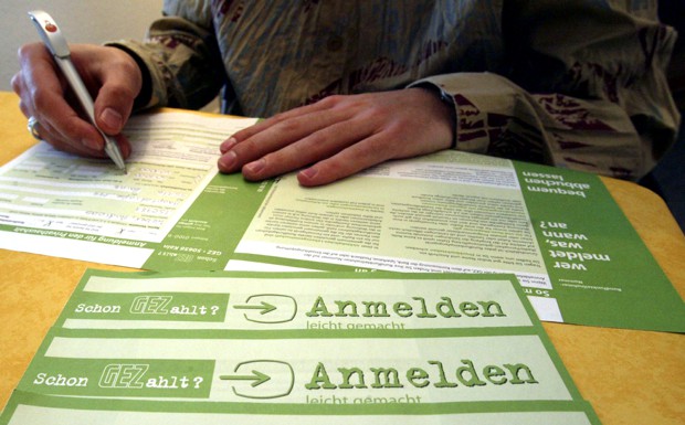 GEZ-Anmeldebogen Rundfunkbeitrag