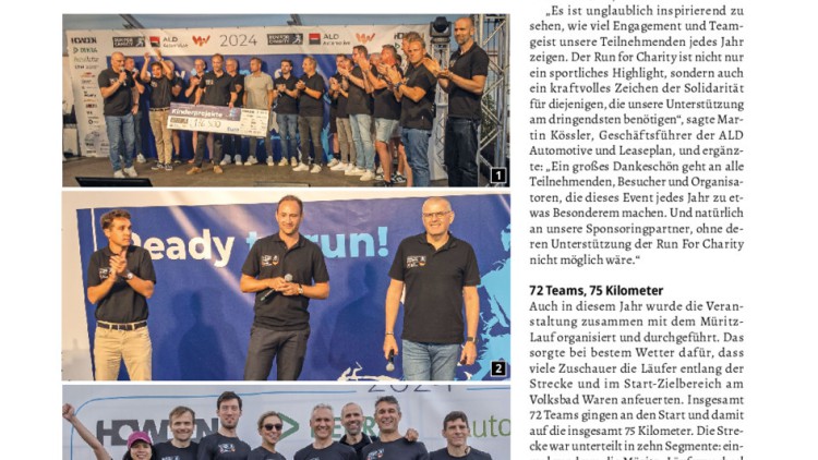 ALD Automotive und Leaseplan: Run For Charity 2024 Ausgabe 18/2024 Seite 062