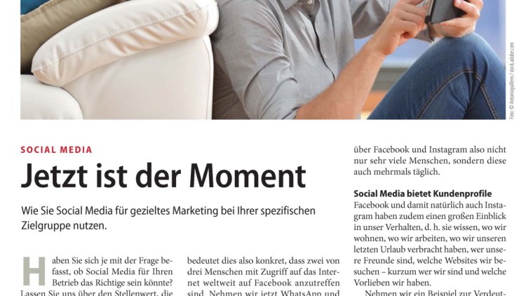 Social Media: Jetzt ist der Moment