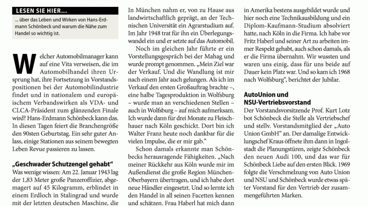 Ausgabe 17/2012: Immer nah am Handel