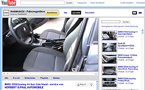 Online-Marktplatz: WebMobil24-Gebrauchtwagen bei Youtube