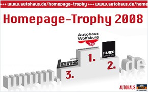 Homepage-Trophy 2008: Die Gewinner stehen fest