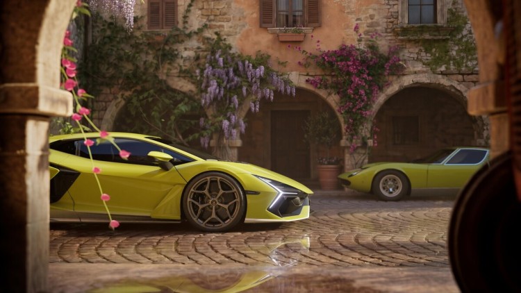 Eine Kultfarbe des Miura ist das knallige Giallo.