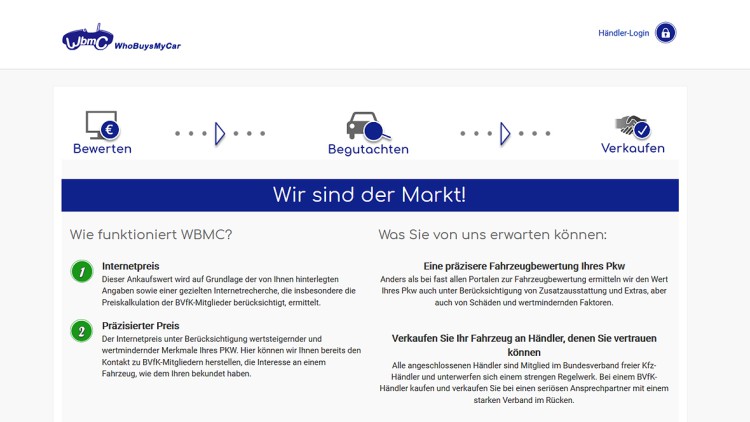 Gebrauchtwagen: BVfK-Ankaufsplattform als "seriöse Alternative"