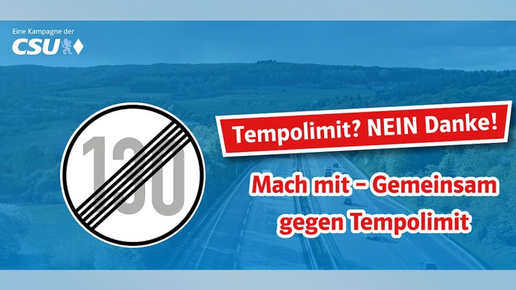 Autobahnen: CSU gegen Tempolimit