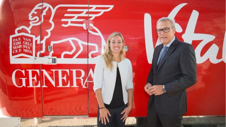 Zwei-Jahresvertrag: Angelique Kerber neue Markenbotschafterin für Generali Zwei-Jahresvertrag: Angelique Kerber neue Markenbotschafterin für Generali