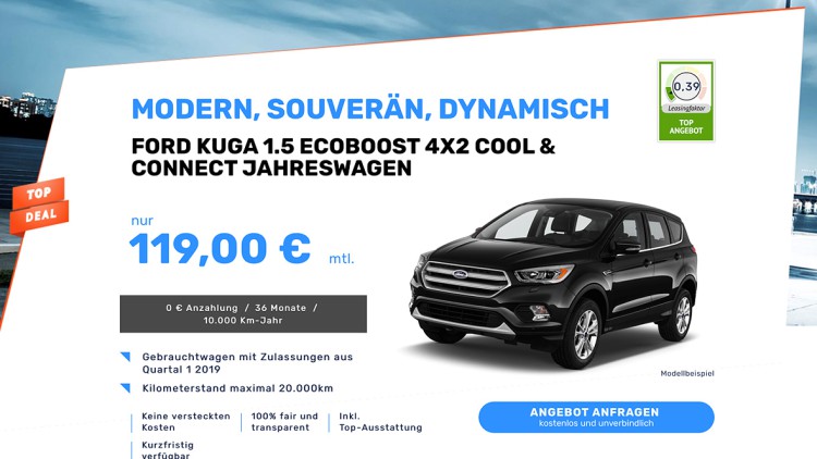 MeinAuto.de: Online-Leasing mit Jahreswagen