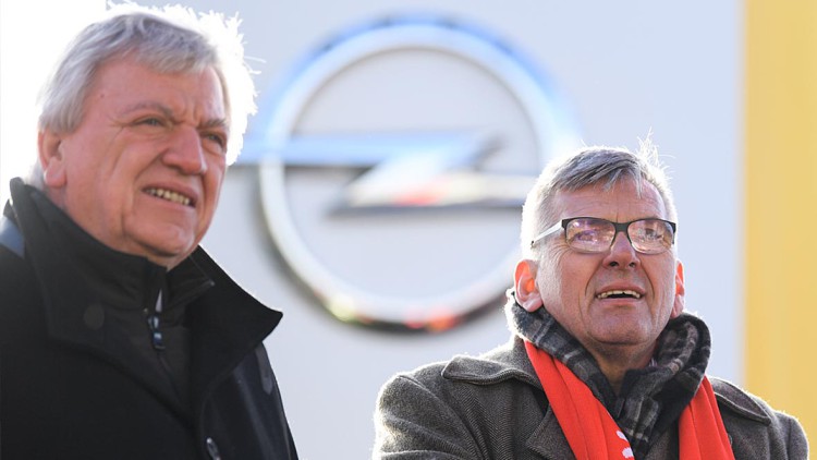 Volker Bouffier und Jörg Hofmann