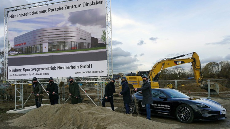 Sportwagenvertrieb Niederrhein: Spatenstich für Porsche Zentrum Dinslaken
