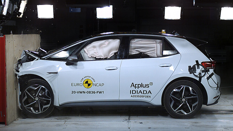 EuroNCAP Crashtest: Bestnote für VW ID.3