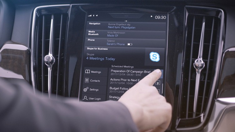 Konnektivität: Volvo holt "Skype for Business" an Bord