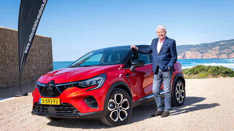 Werner H. Frey mit dem neuen Mitsubishi ASX