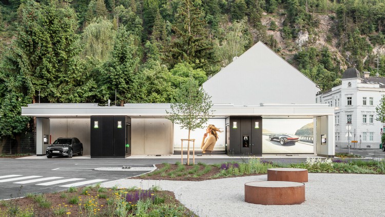 Audi charging hub in Salzburg