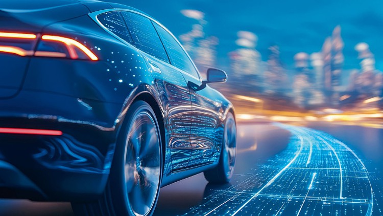 AUTOHAUS Panel: Erfolgsfaktor im GW-Handel Künstlerische Darstellung eines vernetzten Autos der Zukunft