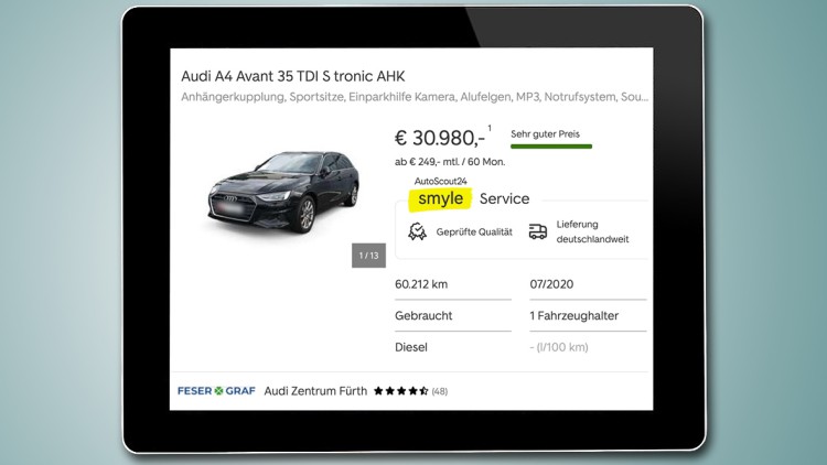 Viele neue Features: Autoscout24 pimpt E-Commerce-Plattform Smyle