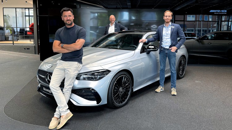 Stefan Chüo, Geschäftsführer von autosecure, Jörn Sander, CFO, und Gerd Schneider, COO, von Nord-Ostsee Automobile