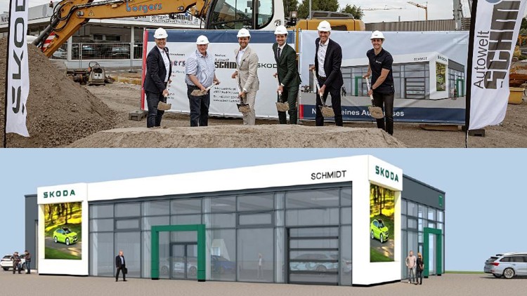 Spatenstich für neues Skoda-Autohaus in Recklinghausen