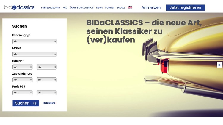 Auktionsplattform "bidaclassics": Spannende Features