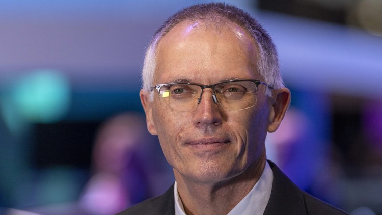 Carlos Tavares auf der 2022 Automesse Mondial de l'Auto in Paris