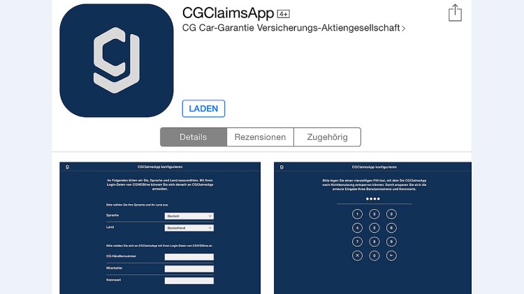 CarGarantie: Schadenmeldung per Tablet-App