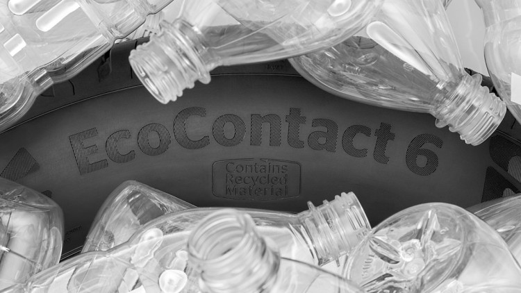 Continental Reifen Recycelte Plastikflaschen