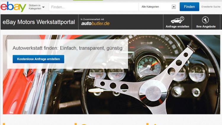 Ebay Werkstattportal Autobutler