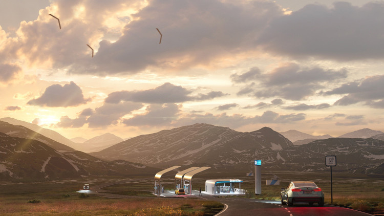 Flugwindkraftanlage und E-Tankstelle von Enerkite