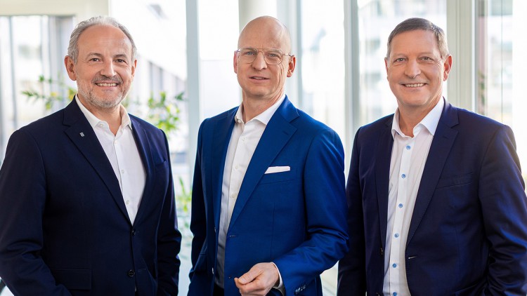 V.l.n.r.: Friedrich Behle, Veit Reichert, Volker Brecht