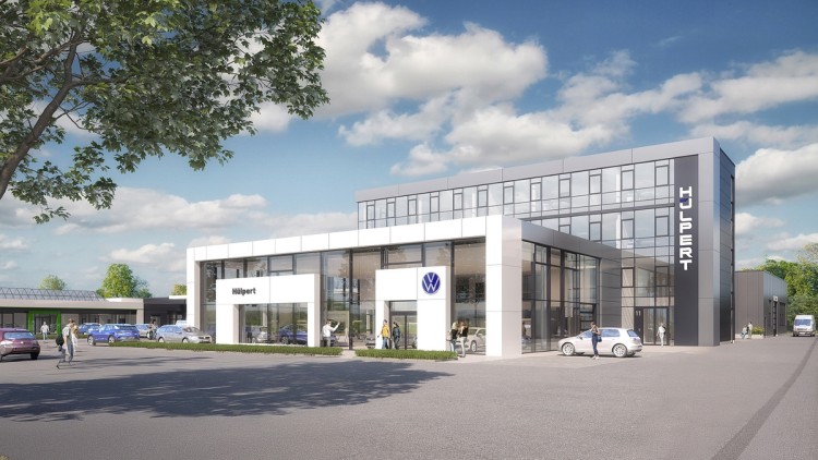 Neue Hülpert-Zentrale in Dortmund Visualisierung