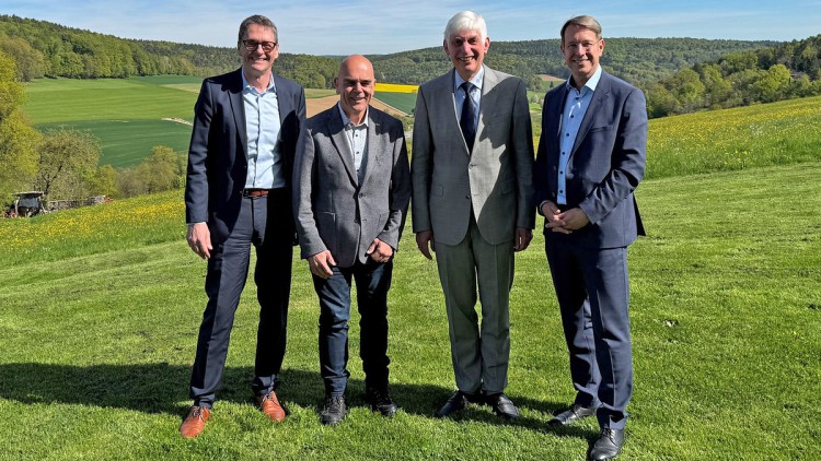 V.l.n.r.: Joachim Kuhn, Thorsten Krämer, Michael Kraft und Jürgen Hasler