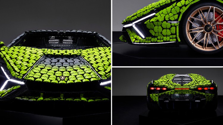 Lambo als Lego: Klotzen mit über 400.000 Klötzchen