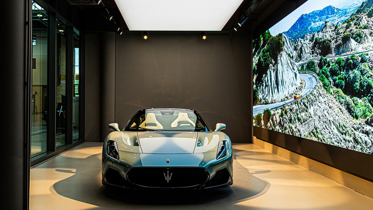 Maserati-Showroom in der Motorworld München