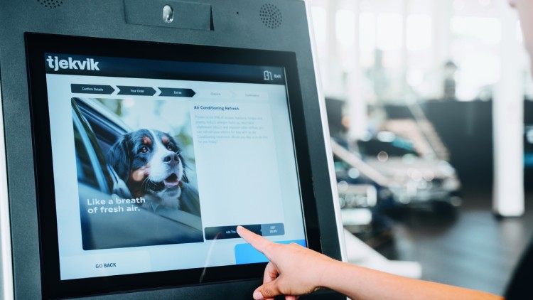 Self-Check-in-Terminals von Tjekvik