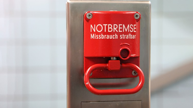 Notbremse; Notfall; Stopp