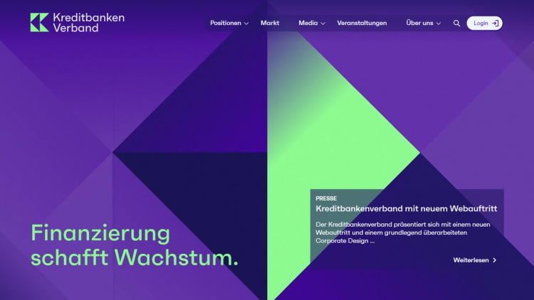 Screenshon Website Kreditbankenverband