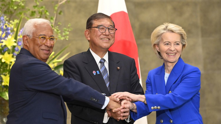 Japan EU Handel vdLeyen Ishiba Costa