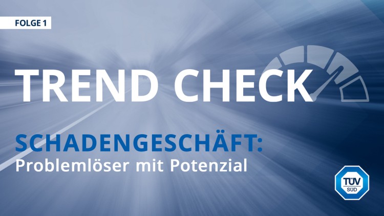 TÜV SÜD Trend Check Key Visual Unfallgeschäft