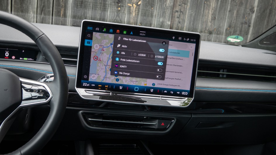 VW ID.7 Pro  Foto vom Infotainmentsystem im Detail