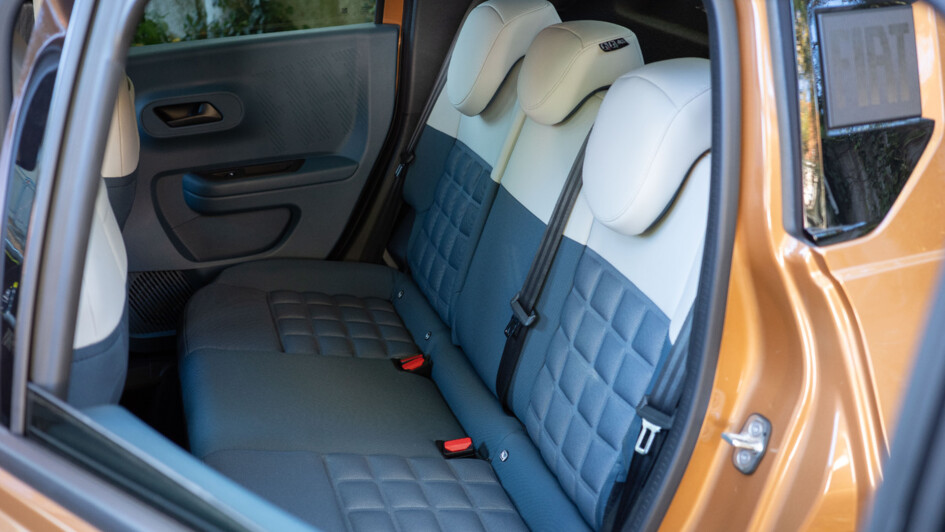 Rückbank im Fiat Grande Panda in der Ausstattung La Prima