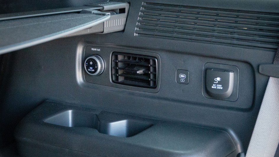 Fondklimatisierung in der dritten Sitzreihe im Hyundai Santa Fe (2024)
