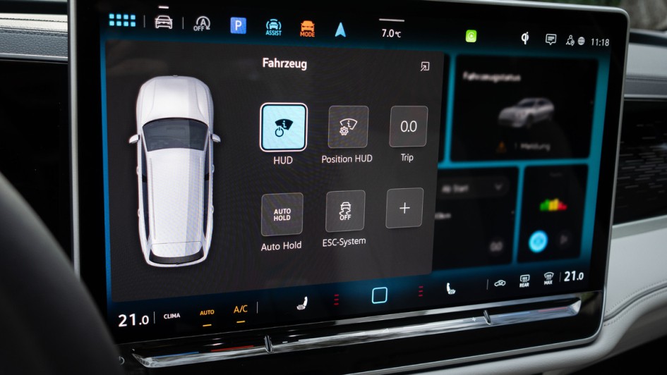 15-Zoll-Infotainmentsystem im VW Passat 2024 mit ChatGPT