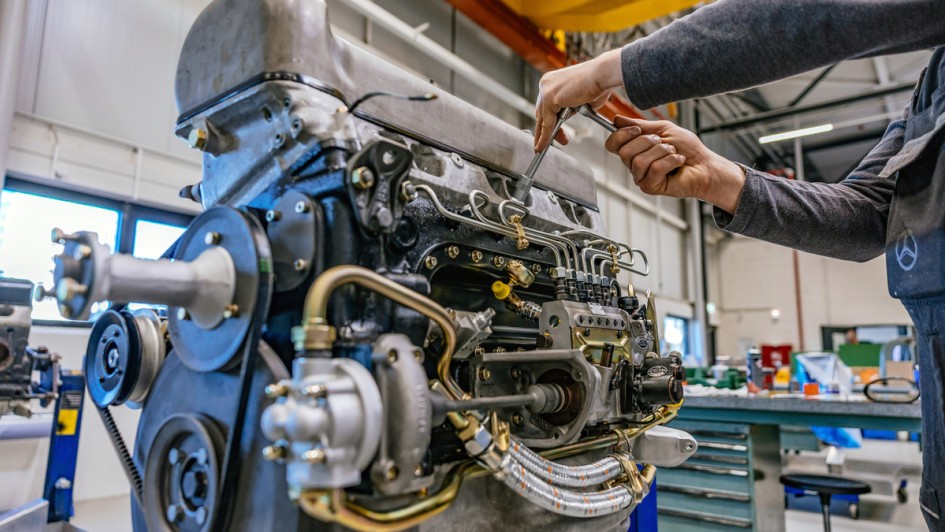 Mercedes Benz Heritage Classic Fellbach Werkstatt
