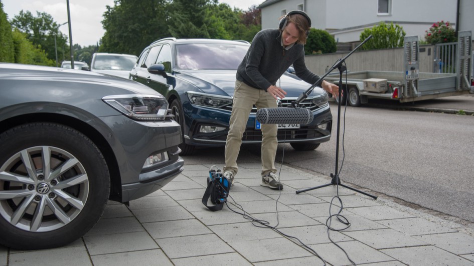 Geräuschmessung am VW Passat TDI 2023