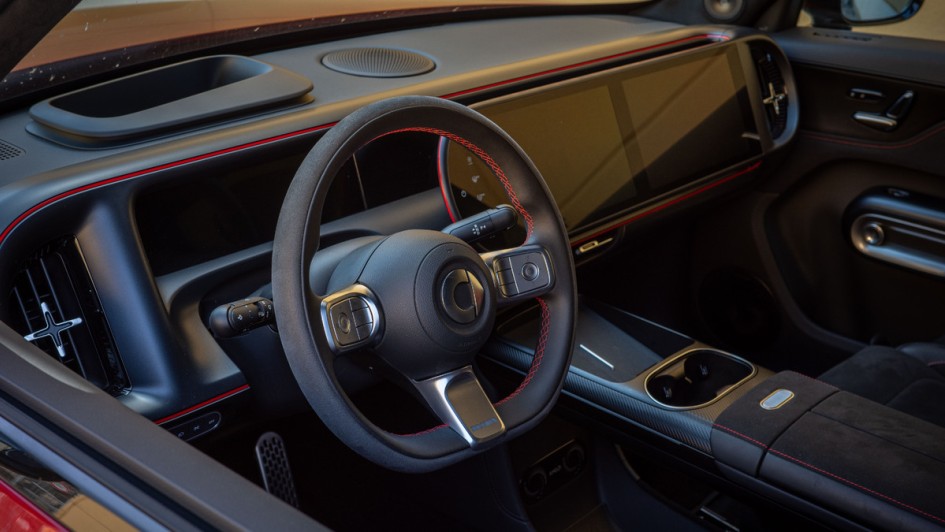 Lenkrad mit Alcantara-Bezug im Smart #5 Brabus